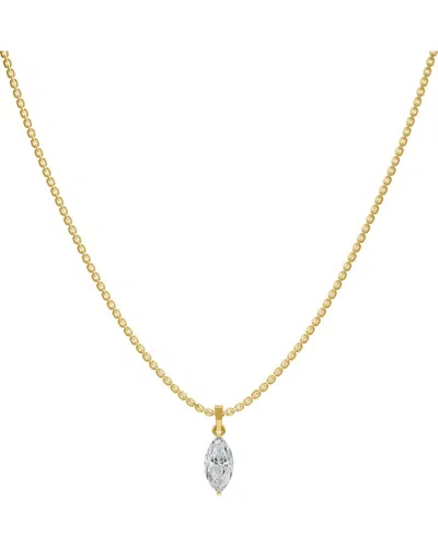 Lab Grown Diamonds 14k 1.00 Ct. Tw. Lab-grown Diamond Necklace In Gold