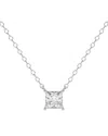 Lab Grown Diamonds 14k 1.00 Ct. Tw. Lab-grown Diamond Necklace In Metallic