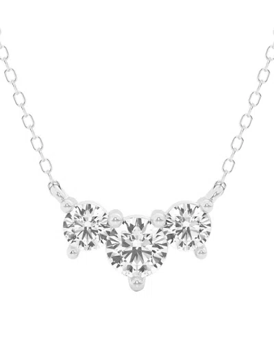 Lab Grown Diamonds 14k 1.00 Ct. Tw. Lab Grown Diamond Pendant In White