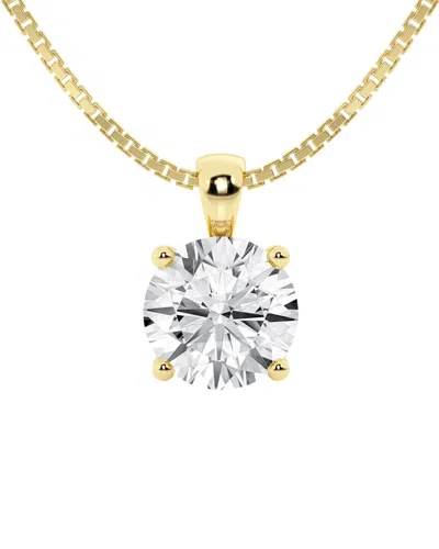 Lab Grown Diamonds 14k 1.00 Ct. Tw. Lab-grown Diamond Pendant Necklace In Gold