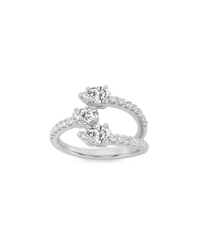 Lab Grown Diamonds 14k 1.00 Ct. Tw. Lab-grown Diamond Ring In Silver