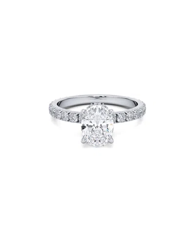 Lab Grown Diamonds 14k 1.00 Ct. Tw. Lab-grown Diamond Ring In Silver