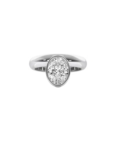 Lab Grown Diamonds 14k 1.00 Ct. Tw. Lab-grown Diamond Ring In Silver