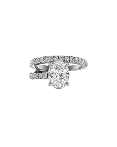 Lab Grown Diamonds 14k 1.00 Ct. Tw. Lab-grown Diamond Ring In Silver