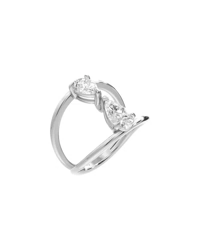 Lab Grown Diamonds 14k 1.00 Ct. Tw. Lab-grown Diamond Ring In Silver