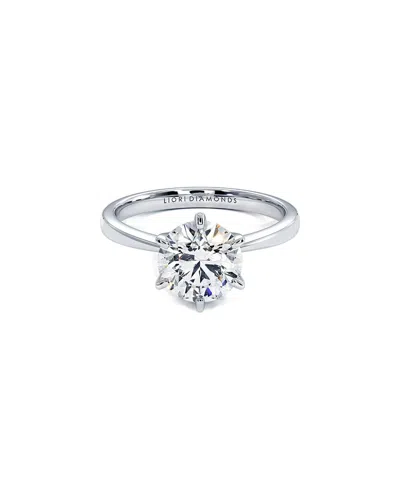 Lab Grown Diamonds 14k 1.00 Ct. Tw. Lab-grown Diamond Sol Ring In Metallic
