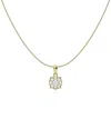 Lab Grown Diamonds 14k 1.00 Ct. Tw. Lab-grown Diamond Solitaire Pendant