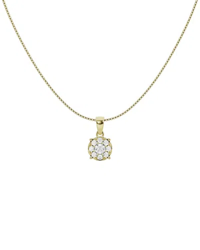 Lab Grown Diamonds 14k 1.00 Ct. Tw. Lab-grown Diamond Solitaire Pendant In Gold