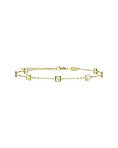 LAB GROWN DIAMONDS 14K 1.00 CT. TW. LAB-GROWN DIAMOND STATION BRACELET