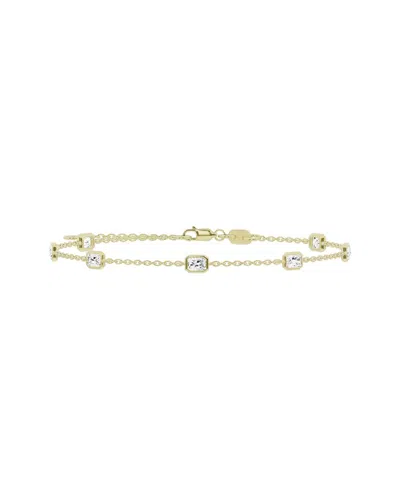 Lab Grown Diamonds 14k 1.00 Ct. Tw. Lab-grown Diamond Station Bracelet In Gold