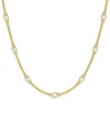 Lab Grown Diamonds 14k 1.00 Ct. Tw. Lab-grown Diamond Station Necklace In Gold