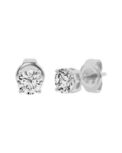 Lab Grown Diamonds 14k 1.00 Ct. Tw. Lab-grown Diamond Studs In Metallic