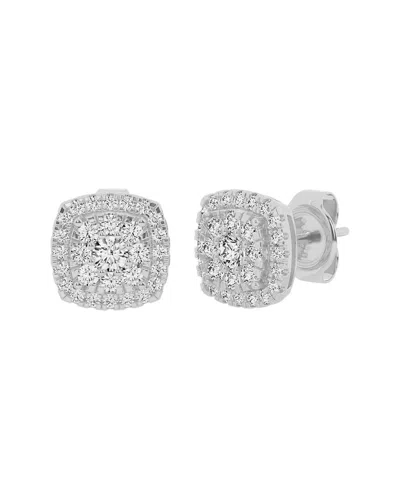 Lab Grown Diamonds 14k 1.00 Ct. Tw. Lab-grown Diamond Studs In Metallic