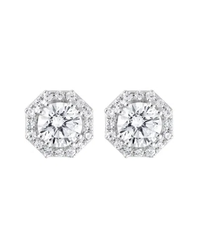 Lab Grown Diamonds 14k 1.00 Ct. Tw. Lab-grown Diamond Studs In Metallic