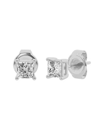 Lab Grown Diamonds 14k 1.00 Ct. Tw. Lab-grown Diamond Studs In Metallic