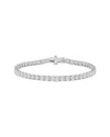Lab Grown Diamonds 14k 10.00 Ct. Tw. Lab-grown Diamond Tennis Bracelet In Metallic