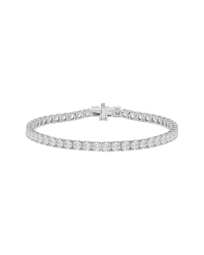 Lab Grown Diamonds 14k 1.00 Ct. Tw. Lab-grown Diamond Tennis Bracelet In Metallic