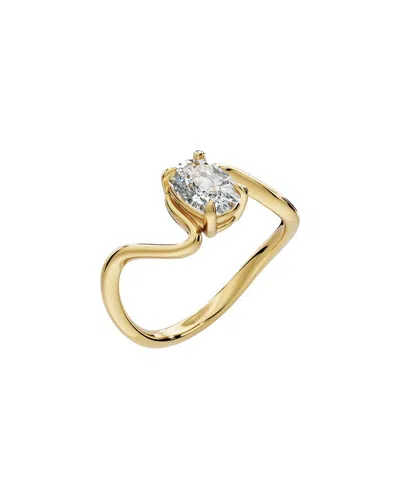 Lab Grown Diamonds 18k Over Silver 1.00 Ct. Tw. Lab-grown Diamond Ring In Gold