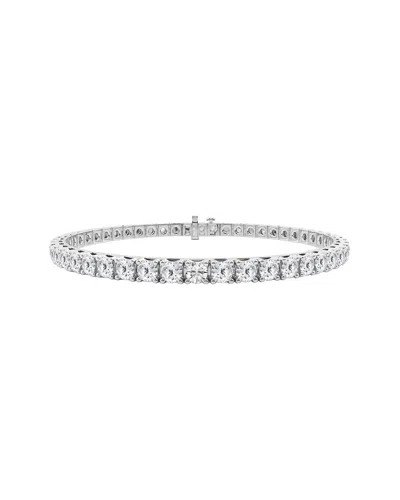 Lab Grown Diamonds 14k 10.00 Ct. Tw. Lab-grown Diamond Bracelet In Metallic