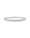 Lab Grown Diamonds 14k 10.00 Ct. Tw. Lab-grown Diamond Bracelet In Metallic