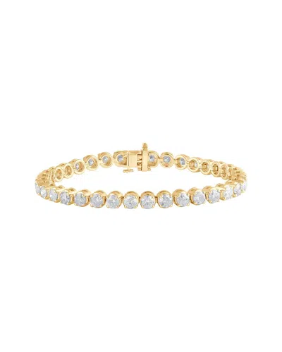 Lab Grown Diamonds 14k 10.00 Ct. Tw. Lab Grown Diamond Bracelet In Gold