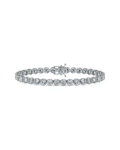 Lab Grown Diamonds 14k 10.00 Ct. Tw. Lab-grown Diamond Bracelet In Metallic