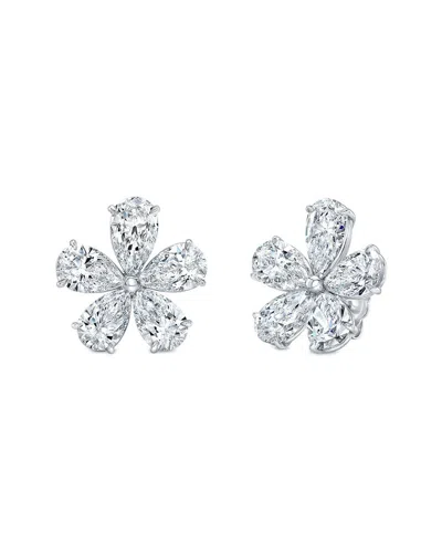 Lab Grown Diamonds 14k 10.00 Ct. Tw. Lab-grown Diamond Earrings In Metallic
