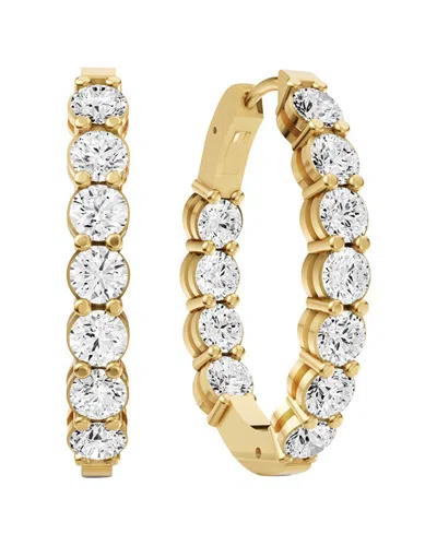 Lab Grown Diamonds 14k 10.00 Ct. Tw. Lab-grown Diamond Earrings In Gold