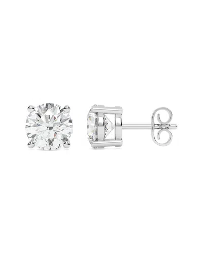 Lab Grown Diamonds 14k 10.00 Ct. Tw. Lab-grown Diamond Earrings In Metallic