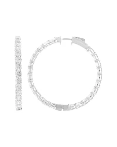 Lab Grown Diamonds 14k 10.00 Ct. Tw. Lab-grown Diamond Hoops In White