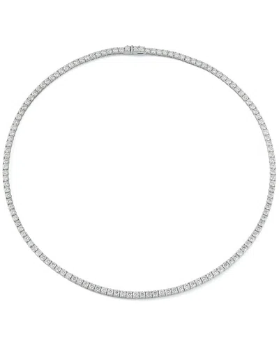Lab Grown Diamonds 14k 10.00 Ct. Tw. Lab-grown Diamond Necklace In Metallic