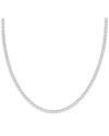 Lab Grown Diamonds 14k 10.00 Ct. Tw. Lab-grown Diamond Necklace In Silver
