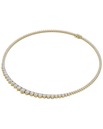Lab Grown Diamonds 14k 10.00 Ct. Tw. Lab-grown Diamond Necklace In Gold