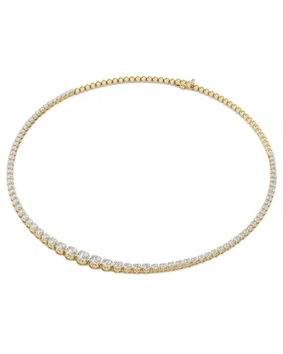 Lab Grown Diamonds 14k 10.00 Ct. Tw. Lab-grown Diamond Necklace In Gold