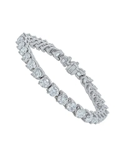 Lab Grown Diamonds 14k 10.00 Ct. Tw. Lab-grown Diamond Tennis Bracelet In Metallic