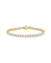 Lab Grown Diamonds 14k 10.00 Ct. Tw. Lab-grown Diamond Tennis Bracelet In Brown