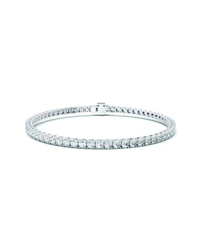 Lab Grown Diamonds 14k 10.00 Ct. Tw. Lab-grown Diamond Tennis Bracelet In Metallic