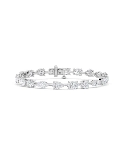 Lab Grown Diamonds 14k 10.00 Ct. Tw. Lab-grown Diamond Bracelet In Metallic