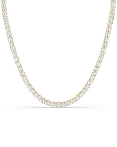 Lab Grown Diamonds 14k 10.00 Ct. Tw. Lab-grown Diamond Tennis Necklace In Multi