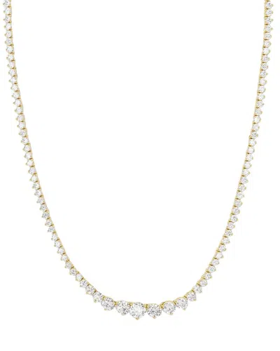 Lab Grown Diamonds 14k 10.00 Ct. Tw. Lab-grown Diamond Necklace In Purple