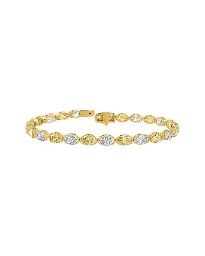 Lab Grown Diamonds 14k 10.00 Ct. Tw. Lab-grown Diamond Tennis Bracelet In Multi