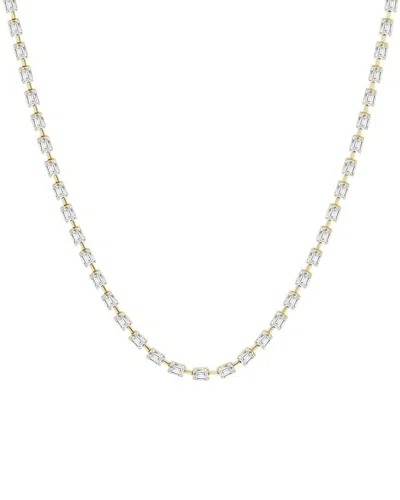 Lab Grown Diamonds 14k 10.03 Ct. Tw. Lab Grown Diamond Necklace In Gold