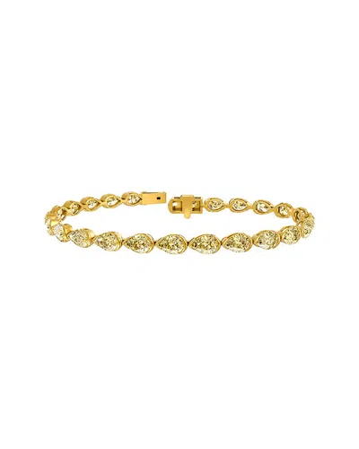 Lab Grown Diamonds 14k 10.08 Ct. Tw. Lab-grown Diamond Tennis Bracelet In Green