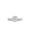 Lab Grown Diamonds 14k 1.01 Ct. Tw. Lab Grown Diamond Halo Ring