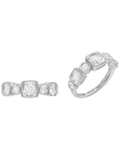 Lab Grown Diamonds 14k 1.08 Ct. Tw. Lab-grown Diamond Ring In Metallic