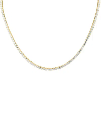 Lab Grown Diamonds 14k 11.00 Ct. Tw. Lab Grown Diamond Necklace In Gold