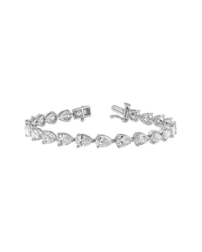 Lab Grown Diamonds 14k 11.10 Ct. Tw. Lab-grown Diamond Fashion Bracelet In Metallic