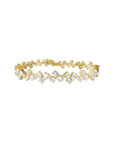 Lab Grown Diamonds 14k 11.17 Ct. Tw. Lab-grown Diamond Tennis Bracelet In Gold