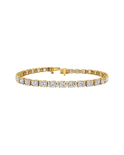 Lab Grown Diamonds 14k 11.22 Ct. Tw. Lab-grown Diamond Tennis Bracelet In Pink