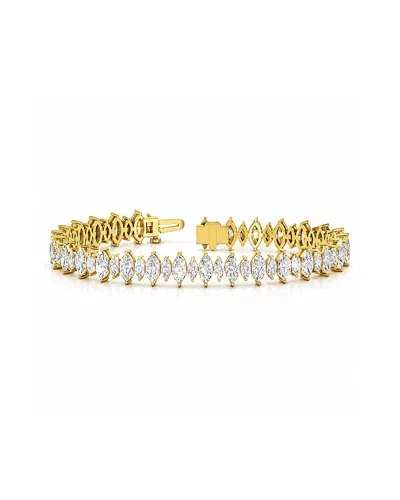 Lab Grown Diamonds 14k 11.64 Ct. Tw. Lab-grown Diamond Tennis Bracelet In Multi